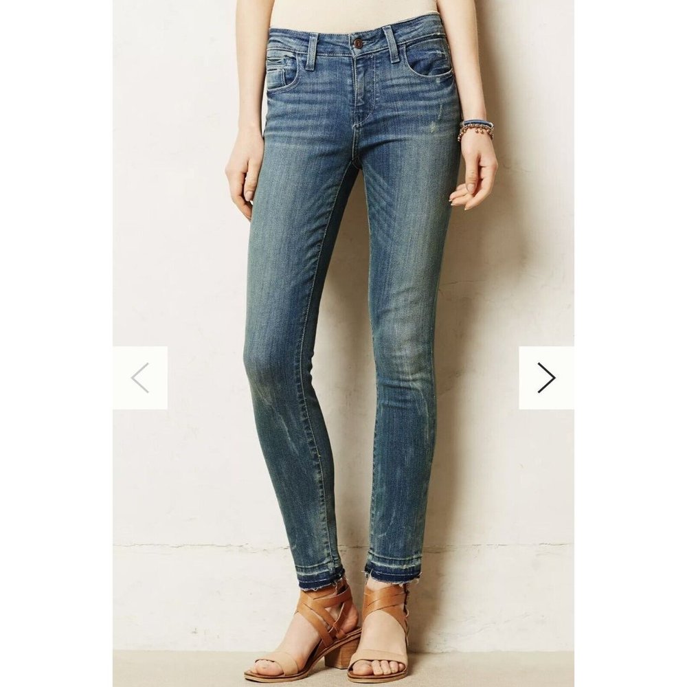 Pilcro and the Letterpress Womens Jeans. Size 32. Stet Ankle Fray. Mid Rise